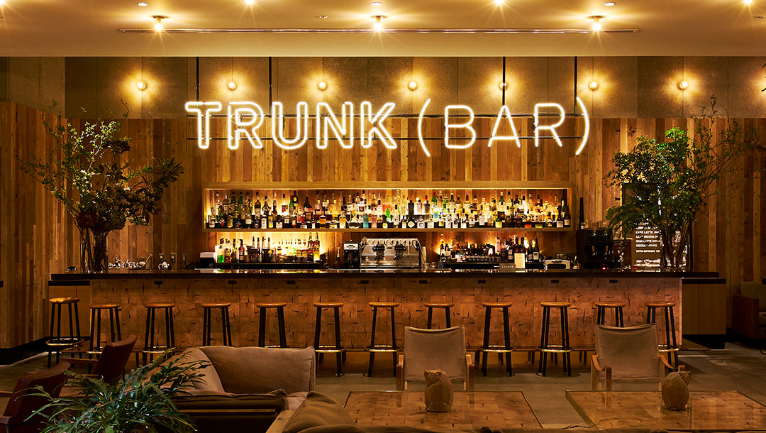 Inside TRUNK(HOTEL) CAFE, Shibuya